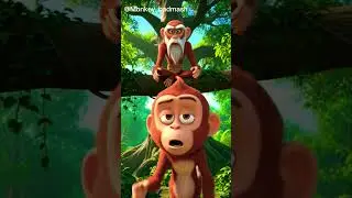 old monkey ne monkey badmash ko apne tree se jane ko kha #ai #motivation #viralvideo #monkey