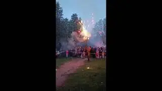 Feuershow in Sachsen