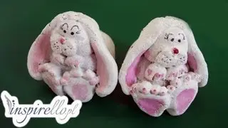 Masa solna - figurki z masy solnej - zajączek wielkanocny