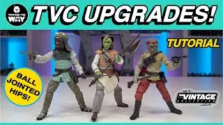 Star Wars Action Figure Upgrades! The Vintage Collection ROTJ Skiff Guards | Nikto, Kithaba & Woof!