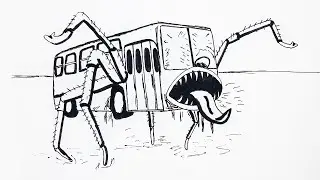How to Draw a SCP Bus Eater