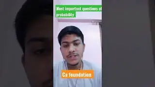 The most important questions of probability of ca foundation| #ca#viral #shorts#cafoundation #cs#cma