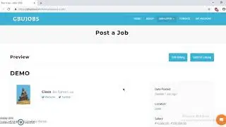 How to login, list and edit a job as an Employer |  Mega Open Campus Placement Drive 2019 | GBU