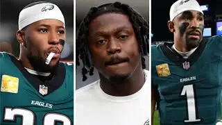 AJ BROWN, SAQUON BARKLEY & JALEN HURTS REACT TO THEIR LOSS VS. COWBOYS👀