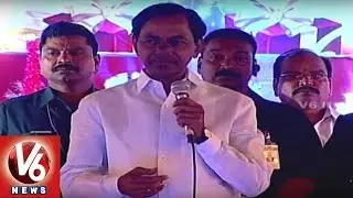CM KCR Speech At Christmas Celebrations In Nizam Grounds | Hyderabad | V6 News