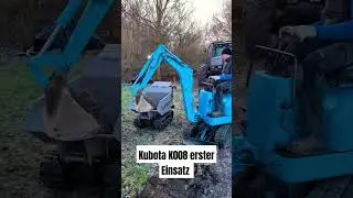 Erster Einsatz mit dem Kubota K008 #bagger #minibagger #garten #jansen #dumper #shorts #shortvideo