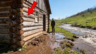THEY CALLED HIS &ldquo;SILLY&rdquo; WALL LOGS POINTLESS &mdash; UNTIL THE CABIN STAYED DRY THROUGH SPRING FLOODS