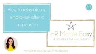 How to reinstate an employee after a suspension (free HR template)