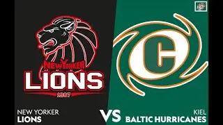 Kiel Baltic Hurricanes vs NYer Lions Braunschweig GFL Highlights