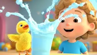 Oops! Baby Duck Kicked the Water Cup | Canci&oacute;n Infantil Divertida | Rimas para Ni&ntilde;os