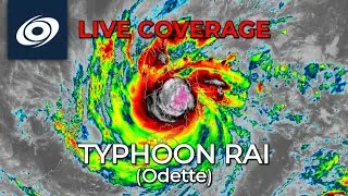 Super Typhoon Odette (Rai) barelling through the Philippines - Live Coverage
