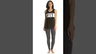 Betsey Johnson Fit Swing Yoga Tank Top | SwimOutlet.com