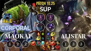 AXIZ Corporal Maokai vs Alistar Sup - KR Patch 10.25