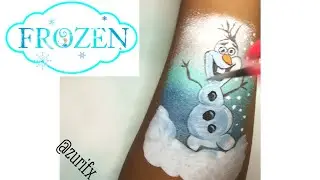 Arm Face paint OLAF by Zurifx