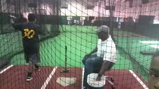 Braxton Training Session with Dad