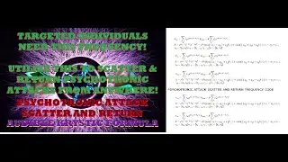 PSYCHOTRONIC ATTACK SCATTER AND RETURN FREQUENCY FORMULA