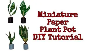 How to make Paper Plant Pot | Miniature Flower Pot | Paper Craft | Paper Tutorial | Moses Godinho 