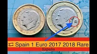 🇪🇸Spain 1 Euro 2017 2018 {ESPA&Ntilde;A} - RARE {M}