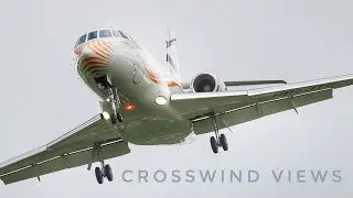Crosswind Views | Zurich Airport 29.09.2021 | #PRM1 #A320neo #E190E2 #B737 #Falcon2000 #CL60 #A330F