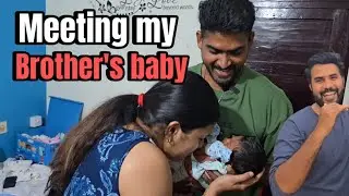 First meet with my brother’s baby 🥹🫂#policouple #familylove  #trending #keralatamilnadu #love 