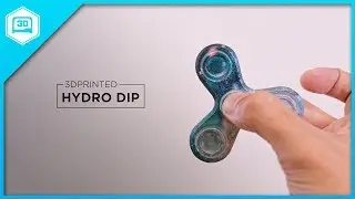 Спиннер Fidget Spinner, напечатанный методом гидропогружения на 3D-принтере &mdash; добавьте графику в проекты 3D-печати