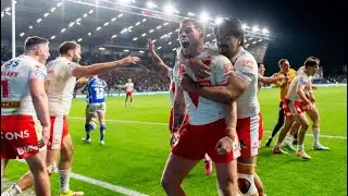 Saints last second try - St Helens vs Leeds - post match review, will get better upload tomorrow