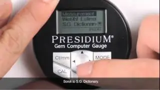 Presidium Gem Computer Gauge -  Finding Specific Gravity