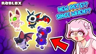 NEW HALLOWEEN PETS IN ADOPT ME?? SINCE WHEN- (im so late lol) | Roblox | Adopt Me Halloween Update