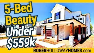 NEW Five-Bedroom Home Priced Under $559,000 in Charlotte [Guest Suite Down]