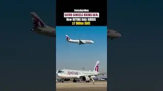 Qatar Drops Boeing for Airbus! 💥✈️ $7B Deal Shift #youtubeshorts#shortsfeed#ashortaday#trending#news