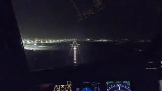 Заход на посадку по системе ILS на ВПП 32L BARAJAS
