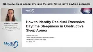 How to Identify Residual Excessive Daytime Sleepiness in Obstructive Sleep Apnea