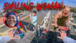 ESCAPING SMILING WOMAN REAL LIFE ( Best of Compilation Season 7 ) Horror Parkour Pov | 3RUN