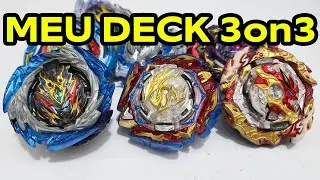 MEU DECK 3on3 BURST ULTIMATE | Beyblade Burst BU | Analisando Meu Deck 3on3.