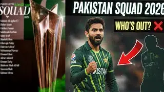 Pakistan ne 2026 World Cup ka squad announce kar diya|Haris Rauf aur Wasim Junior select nahi huay