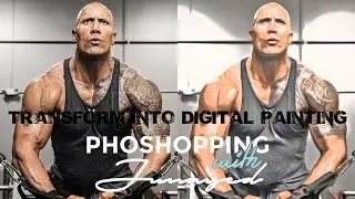 Transform photograph into digital painting or art