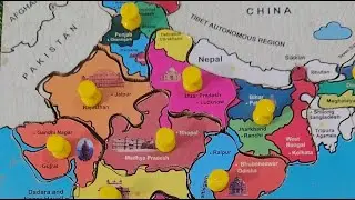 India Map States Capitals & Union Territories