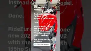 Gain 35hp instantly! Snag this #ducati #panigale V2 with 155bhp #desmoquadro engine vs the &ldquo;new&rdquo; one