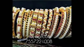 Pearl Bangles, Traditional Pearl Bangles #bangles #pearlbangles #marathibride