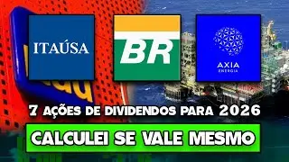 7 AÇÕES DE DIVIDENDOS PARA 2026: ESSA RECOMENDAÇÃO DOS ANALISTAS FAZ MESMO SENTIDO? COMPAREI TUDO