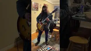 Messing Around on the Epiphone Casino with fuzz. #guitarist #hardrock