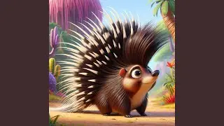 The Crested Porcupine (Hystrix cristata) Song for Kids (Educational)