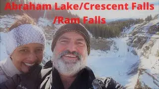 ABRAHAM LAKE, CRESCENT FALLS, RAM FALLS | Methane bubbles in the ice