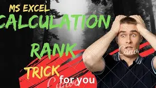 How to Calculate Rank in MS Excel  Rank Formula in Excel [Computer Engineer M.Anas]