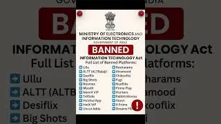 Government Banned ullu and Alt Balaji #government #banned #ullu #altbalaji #breakingnews #news