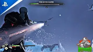 How to kill Raven keeper ⚔️ easy, how to free all ravens - Odin' eyes god of war ragnarok #gaming 