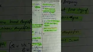 tuned amplifier important points #shortvideo