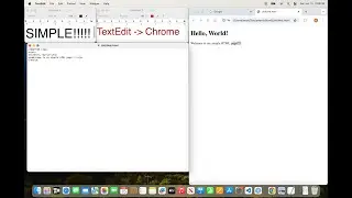 HTML webpage on Mac with TextEdit in less than 2 Mins
