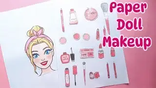 How to make Paper Doll Makeup / DIY Paper Makeup Kit