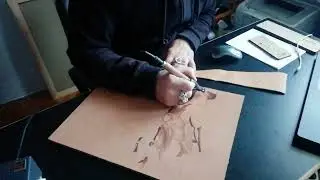 yakma resim sanatı ile deri yakma